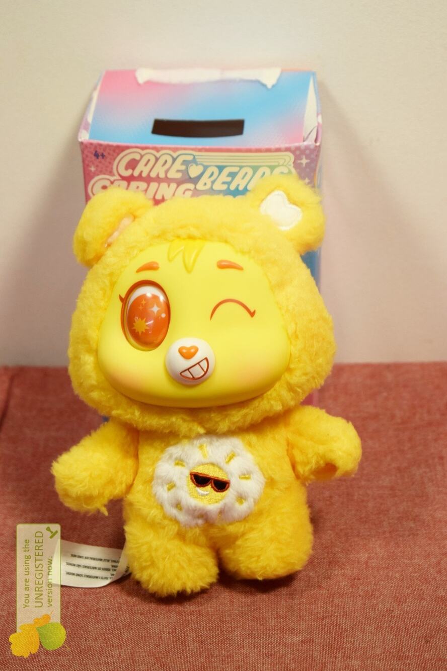 Care Bears Surprise Reveal Caring Cuties Plush Funshine Bear